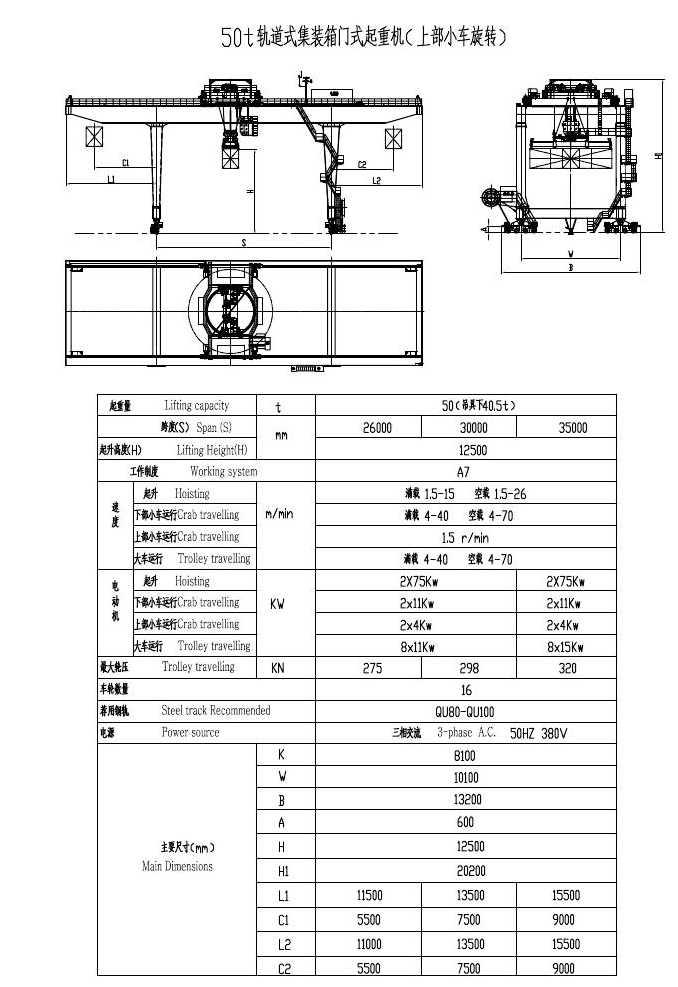 軌道式集裝箱門式起重機(jī)